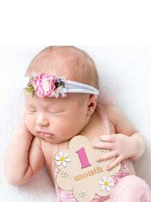 1 套新生儿摄影 0-12 个月里程碑道具，木制洗礼照片拍摄卡，婴儿洗礼家庭装饰礼物，婴儿洗礼礼物，适合女孩/男孩，婴儿用品 - 彩色 - 查看 9