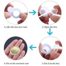 100pcs Coin Capsules Storage Box With Wooden Case Holders Collection Display Box - Wood - View 6