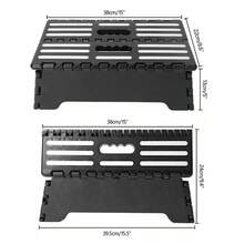 Portable Step Non Slip Folding Stool For Kitchen Bathroom Outdoor Travel & Car - Black - View 4