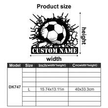 1pc Custom Name Soccer Player Wall Decal, Personalized Boy Name, Football Wall Stickers, Custom Boy Name Soccer Player, Personalized Soccer Decal-Ornaments,Home Decor,Wall Decor,Room Decor,Living Room Decor,Bedroom Decor,Bathroom Decor,Kitchen Decor,House Decor,Personalised Gifts,Graphic Print - Multicolor - View 77