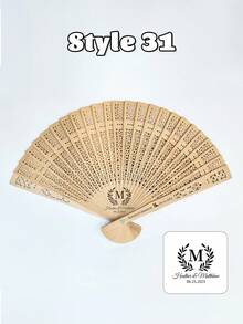Personalized Wedding Fan Gifts / Wedding Folding Fan / Wedding Valentine's Day / Wedding Accessories / Bride's Personalized Gifts - Multicolor - View 18