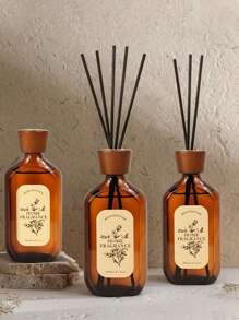 1 pieza - Difusor de varillas ambientador para el hogar, botella de vidrio difusor de varillas, difusores de varillas para el hogar, hipoalergénicos, asequible aroma a fruta, decoración de lujo para el hogar