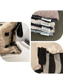 OKIDOKI 原创北欧风天鹅绒环纱布纸巾架，针织布纸巾盒，适用于客厅、卧室、浴室、汽车，高品质，不脱落，多色可选 - 彩色 - 查看 8