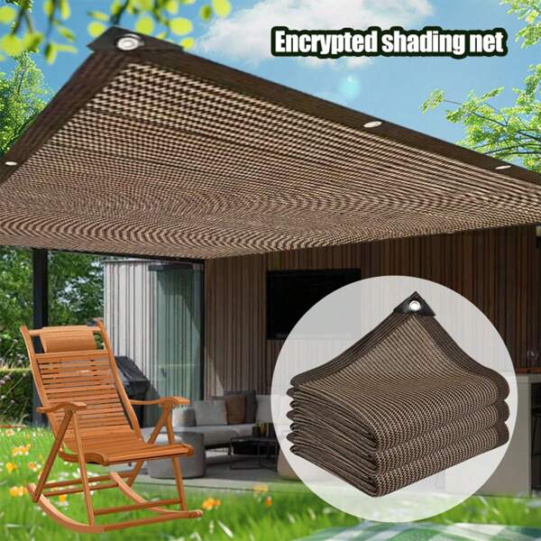 1pc 90% Sunshade Cloth, Suitable For Garden Patio, Plant Greenhouse, Outdoor Gazebo, Lawn Party Picnic, Swimming Pool Sunshade, Doghouse, Easy To Hang