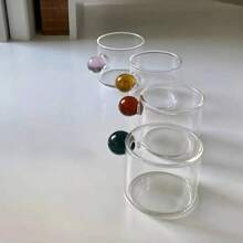2/4/6/12 Stücke Glas Espresso Tassen mit Henkel, geeignet als Geschenk für Liebhaber von heißen oder eisgekühlten Latte, Tee und Espresso, mikrowellensicher