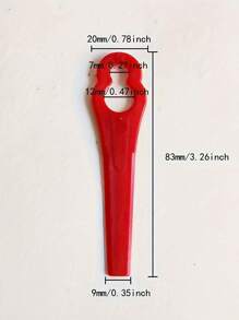 10/30/100pcs Lawn Mower Replacement Blade, Plastic Gourd Shaped Blades For Patio Lawn Garden Lawn Mower, Garden Lawn Trimmer Mower Accessories Tools