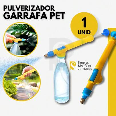 Kit – Pulverizador de Garrafa PET – Borrifador Manual Alta Pressão Regar Plantas Jardim