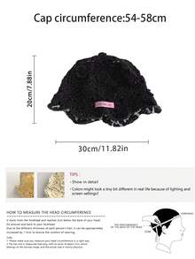 1 件手工镂空镂空草帽，复古甜美女士头巾帽，波西米亚风格流苏，适合春夏季，拍照个性化针织帽