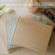 Beautiful Wedding Guest Book Your Wedding Reception - Simply Elegant Guestbook To Sign In And Add Photos - The Shower Guest Book The Special Day