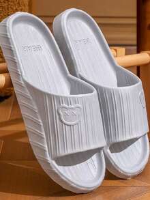 卡通熊印花绿色EVA防滑防臭轻便加厚拖鞋，适合女性全年居家穿着，也可作鞋架、收纳鞋、户外、花园、旅行必备、便携、沙滩必备、毕业季、毕业典礼、毕业礼物、祝贺毕业、毕业典礼、优秀毕业生、毕业派对等场合的礼物 - 彩色 - 查看 32