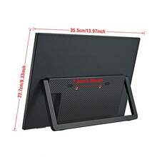 ANMITE Monitor portátil de 16 pulgadas con pantalla táctil 1200P 16:10, compatible con laptop como segunda pantalla, extensión de monitor para juegos para PC y Raspberry Pi - Versión de pantalla táctil negra - Ver 4