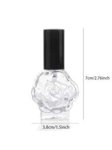 1/4PCS 10ml Rose Gold Perfume Spray Bottle Screw Top Perfume Spray Bottle Water Cube Perfume Sample Bottle Perfume Dispenser Bottle Portable Mini Sprayer, Refillable, Travel Friendly, With Fine Mist Sprayer Back To School