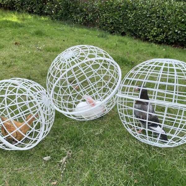 Pet Poultry Removable Cage, Ball Cage, Rolling Fence, Outdoor Farm Yard Plastic Cage, Net For Rabbits, Chickens And Ducks To Prevent Dogs From Biting