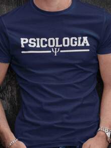 Unisex T-Shirt Psychologist Profession 100% Cotton Shirt - Màu xanh hải quân - Xem 2