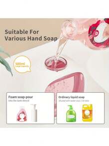 Distributeur de savon automatique, distributeur de savon liquide pour les mains sans contact électrique à mousse pour la cuisine, la salle de bain, les enfants et la maison
