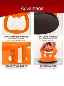 Dent Puller, Car Dent Remover Puller, Car Dent Removal Tool Kit With Handle Lifter, Heavy Duty Car Dent Remover, Suction Cup Dent Puller And Paintless Dent Repair Kit For Car Body Dents, Glass And Tile, Men Tool