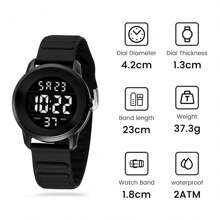 POMAR 2025 New Student Sports Fashion Simple Night Light Waterproof Alarm Clock Student Electronic Men's And Women's Watch