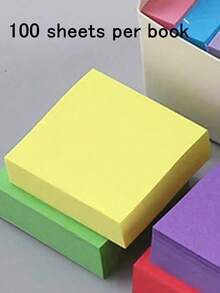 11pcs 1100 Sheets Mixed Color Sticky Note, Creative Easy To Post Sticky Note For Office, School Student,Tearable Sticky Sticky Note Paper For Students To Take Notes With Multifunctional Index Stickers,School Supplies,Back To School - Multicolor - View 16