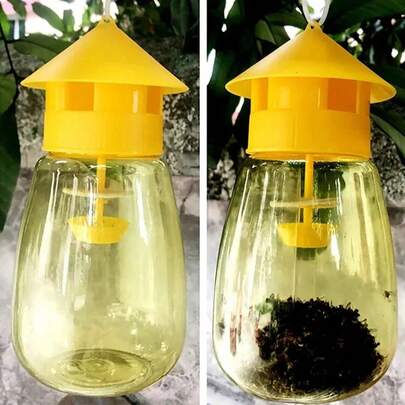 Reusable Fly Trap For Outdoor Use, Suitable For Stables, Pastures, Chicken Coops, Barns, Etc. (Bait Not Included)