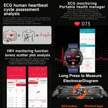 GUHUAVMI 2025 New Smart Watch Compatible With Galaxy Watch 7, Wireless Calling/Dial, 1.43inch AMOLED Full Screen Touch, AI Voice, Info Push, NFC Access Control, SOS Call Smartwatch, ECG/Heart Rate/Sleep Monitoring, Fitness Tracker, Health Smartwatch For Men Women, Compatible With Android IOS
