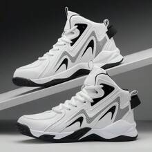 Chaussures de basket-ball pour hommes, nouvelles chaussures de basket-ball rembourrées, chaussures de formation antidérapantes professionnelles, grandes tailles, chaussures de course, chaussures de sport à la mode pour adolescents, respirantes, à semelle épaisse, Épais