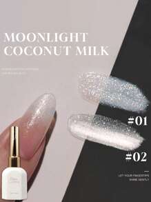 15ml Esmalte de Unha de Cristal de Olho de Gato Tipo Gel Bead de Vidro, Nova Luz Pequena Popular Quente, Cor de Outono e Inverno, Dedicado a Salões de Beleza