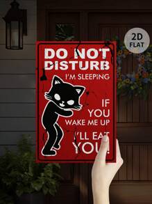 1 pièce Décor suspendu en bois, panneau d'entrée de chambre à coucher et salon "Prière de ne pas déranger, je me repose", taille: 30 cm x 20 cm x 0,3 cm, fourni avec corde en jute