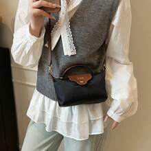 1pc Personalized Letter Upper/Lower Case Name Design Chic Casual Handbag Women Fashion Tote Bag Nylon Fabric Shoulder Crossbody Bag 2025 New Versatile Color Block Wallet Purse Wallet For Women Wallet Cute Wallet, All-Purpose, Large Capacity, Versatile, Contracted, Funny, Kawaii, Y2K, Minimalist, Commuting, Business Casual, Basics, Custom, Personalized