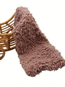 新生儿摄影道具毯子柔软仿毛皮拍摄背景垫背景婴儿照片长毛皮垫婴儿洗澡礼物 - 彩色 - 查看 17