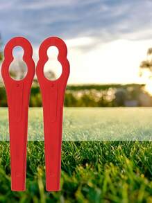 10/30/100pcs Lawn Mower Replacement Blade, Plastic Gourd Shaped Blades For Patio Lawn Garden Lawn Mower, Garden Lawn Trimmer Mower Accessories Tools