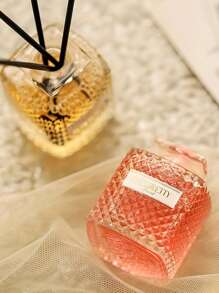 1 bottiglia di olio essenziale di lavanda in vetro con diffusore in canna, 50 ml, serie di aromaterapia da viaggio, profumazione per la casa, adatto per camera da letto, soggiorno, bagno, durevole, molto adatto per Natale, Ognissanti, laurea, Ringraziamento, San Valentino