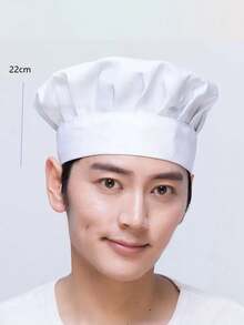 2pcs Adjustable Elastic Chef Hat For Adults, Baking Kitchen Cooking Hats - Multicolor - View 8