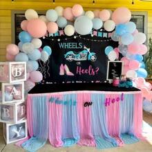 50 pezzi Palloncini in lattice rosa e blu da 10 pollici, adatti per gender reveal, anniversari, feste di compleanno, decorazioni per principesse, matrimoni, decorazioni per interni ed esterni