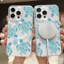 Turtle Mobile Phone Case, Decorated With Ocean Waves And Beach Vibes, Suitable For IPhone 16, 15, 14, 13, 12 And 11 Pro Models, Made Of TPU Material, And Provides Shockproof Protection. Perfect For Family, Friends, Children, Birthdays, Spring, Holidays, Boyfriends, Girlfriends, And Valentine's Day Gifts.