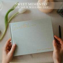 Beautiful Wedding Guest Book Your Wedding Reception - Simply Elegant Guestbook To Sign In And Add Photos - The Shower Guest Book The Special Day