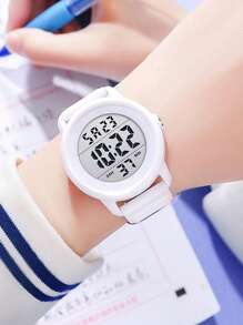 POMAR 2025 New Student Sports Fashion Simple Night Light Waterproof Alarm Clock Student Electronic Men's And Women's Watch