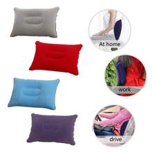 Portable Inflatable Nap Pillow For Outdoor Travel, Compact Square Inflatable Seat Cushion, Lumbar Support Air Pillow - Multicolor - View 6