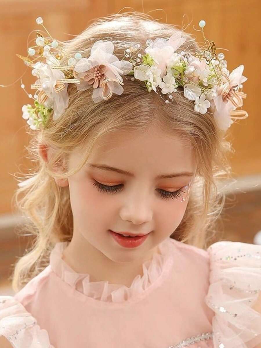 1 pieza Diadema estilo coreano delicada, accesorio de pelo para novia, corona de estilo forestal