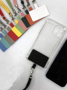 1 Stück universell einstellbarer Handyschlaufe Verlust-Schutz, abnehmbares buntes Halteband, Sicherheits-Spiralkabel für Handy/Schlüssel