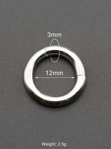 1 Piece Large Guage Septum Piercing Nose Rings 12G/2mm To 00G/10mm 316L Stainless Steel Hinged Clicker Septum Rings Seamless Nose Ring Hoop Ear Piercing Earlobe Piercing Circle Earring Helix Earweight For Women Men Female Piercing Body Jewelry