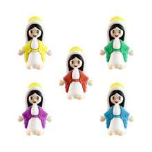 5/10/20/30pcs Mini Jesus Doll, Hide And Seek Party Gift, Miniature Jesus, Christian Toy, Center Piece Decoration, Party Favor, Tabletop Decor. Jesus Gift For Christmas And Birthday, Mini Jesus, Christian Items, (Random Color)
