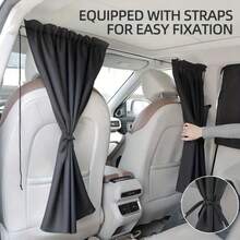2pcs Car Privacy Curtains Sun Shade Isolation Privacy Curtain Car Air Conditioning Divider Curtain For Front And Rear Seats Universal Car Divider Curtain