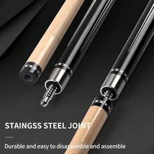 Profional Pool Cue Stick Canadian Maple Pool Sticks With Low Deflection Shaft And Telescopic Carbon Fiber Extension Set Comes With Leather Cue Case Billia Accories - Pattern1 - View 6