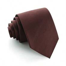 1 件男士纯色哑光领带，48 厘米 X 6 厘米，免打结拉链开合，商务/正装，专业百搭领带，适合办公室男士领带 - 彩色 - 查看 7