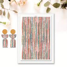 1 coală de hârtie de transfer pentru lut polimeric, imitație de marmură retro flori lut transfer hârtie pentru cercei din lut polimeric, vintage flori margarete transfer hârtie lut bijuterii pictură în ulei bijuterii - Multicolor - Vizualizare 17