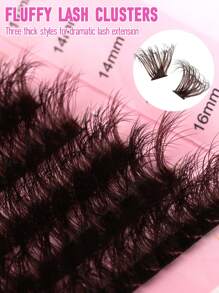 DAIFIYAN Brown 14Rows D Curl 280Pcs/238Pcs/210Pcs/196Pcs/168Pcs Individual Lashes Fluffy Lash Clusters 60D/80D/100D/120D/140D/160D Individual Eyelash Thick Cluster Eyelash Extensions Lashes Clusters 8-16MM Wispy Cluster Lashes