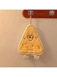 1 Piece Cute Hand Towel Hanging Type Absorbent Thick Bathroom Cartoon Handkerchief Towel Hand Washing Small Square Towel Kitchen Cloth