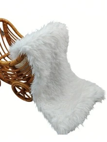 新生儿摄影道具毯子柔软仿毛皮拍摄背景垫背景婴儿照片长毛皮垫婴儿洗澡礼物 - 彩色 - 查看 14