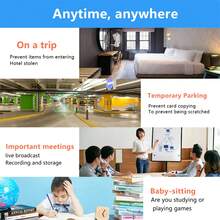 Wireless Camera, Smart Wireless Camera, Mobile Remote Application, Anytime, Anywhere Viewing, Good Housekeeping Assistant, Wireless Camera, Can Be Remote Viewing (Without SD Card) USB Plug Use - Black - View 2