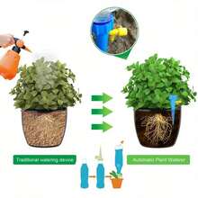 Kit With 12 Irrigation Drippers Attachable To Pet Bottles Garden Dosing Bottle Vase - Nhiều màu - Xem 8